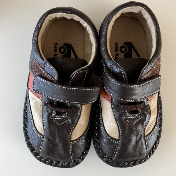 Toddler Boys' See Kai Run Leather Landon Brown Shoes Sz 8 EU 24 - Picture 4 of 8